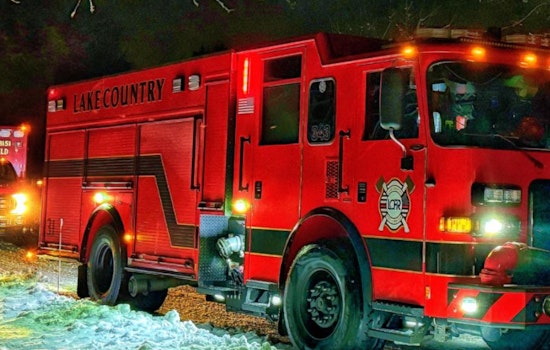 Lake Country Fire Truck Rolls Over En Route to Delafield Apartment Fire, No Injuries Reported