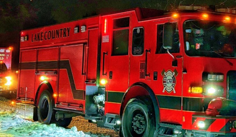 Lake Country Fire Truck Rolls Over En Route to Delafield Apartment Fire, No Injuries Reported