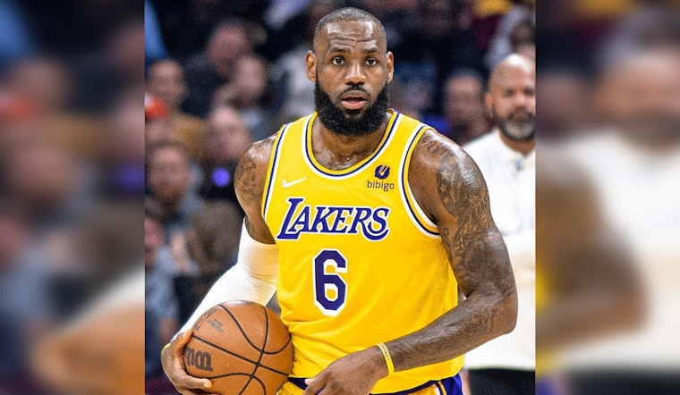 LeBron, 41, Stuns L.A. With Record Triple-Double in Lakers' Rout of Mavs
