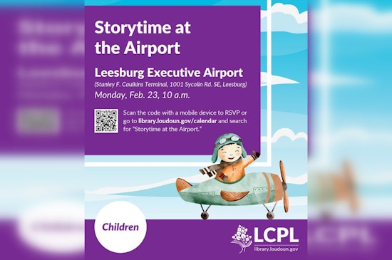 Leesburg Executive Airport Partners with Loudoun Library for Free 'Storytime at the Airport' Event for Families