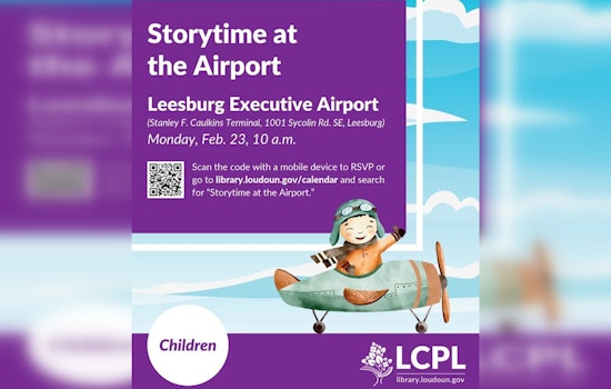 Leesburg Executive Airport Partners with Loudoun Library for Free 'Storytime at the Airport' Event for Families