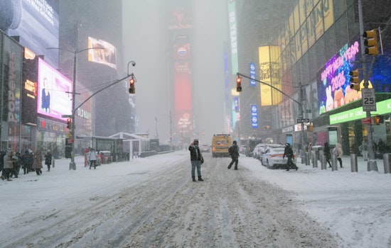 Lower Manhattan Snowplow Swallowed By City Hall Sidewalk Sinkhole