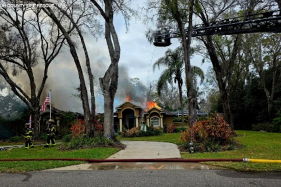 Lutz Garage Inferno Guts Home, Sends Firefighter to Hospital as Tankers Race In