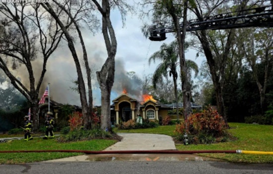 Lutz Garage Inferno Guts Home, Sends Firefighter to Hospital as Tankers Race In