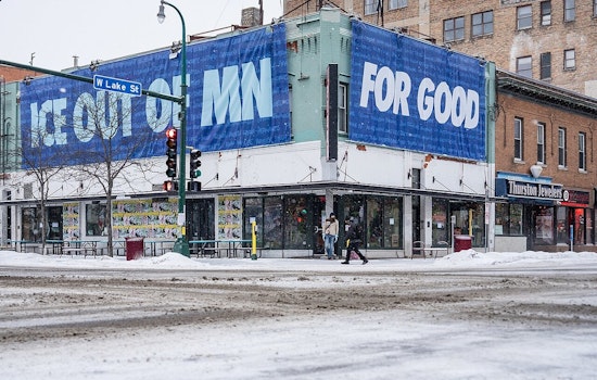 Lyn-Lake Pizza Joint Turns Corner Into Giant 'ICE Out of MN' Billboard