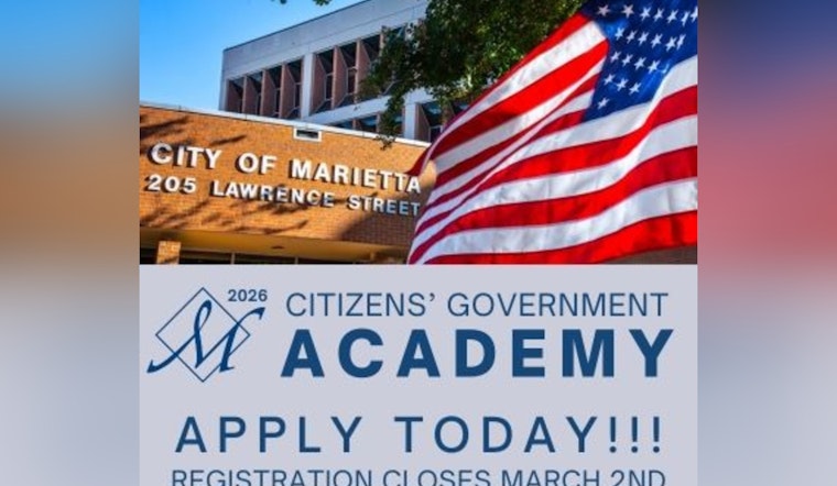 Marietta Invites Residents to Discover City Operations with Free Citizens' Government Academy