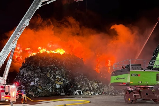 Massive Blaze Rips Through Dayton Scrap Yard, Triggers Overnight Shelter Order
