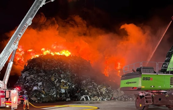 Massive Blaze Rips Through Dayton Scrap Yard, Triggers Overnight Shelter Order