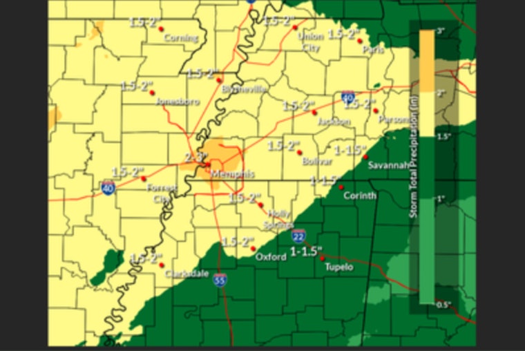 Memphis Braces for Another Round of Heavy Rain This Valentine’s Weekend