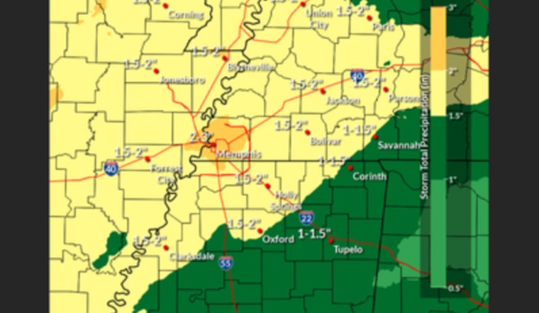 Memphis Braces for Another Round of Heavy Rain This Valentine’s Weekend