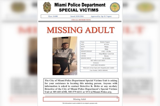Miami Authorities Launch Search for Missing 68-Year-Old Roberto Vasquez from Overtown