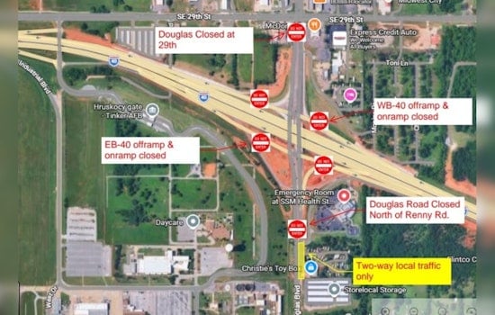 Midwest City Alert, S. Douglas Blvd. Closure for Road Revamping Affects Local Traffic