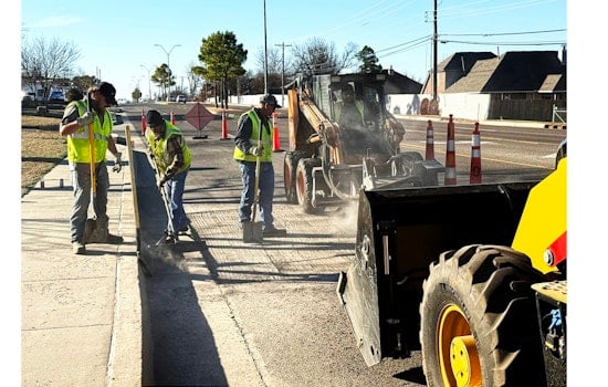 Midwest City Public Works Department Swiftly Completes Road Repairs on S. Post Rd.