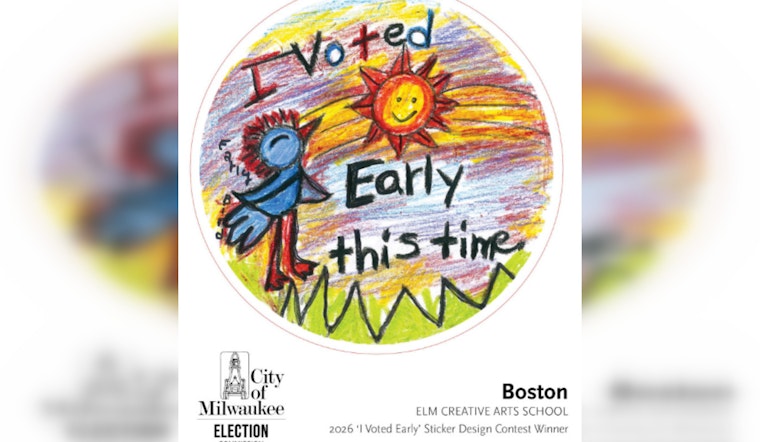Milwaukee Celebrates Democratic Participation with New "I Voted Early" Stickers Chosen by Community Vote