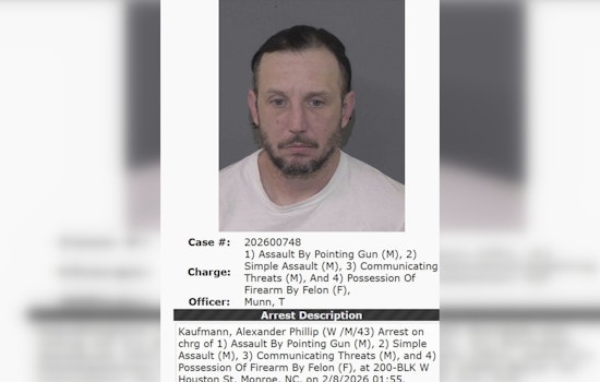 Monroe Cops Gas Out Armed Felon After West Houston Street Standoff