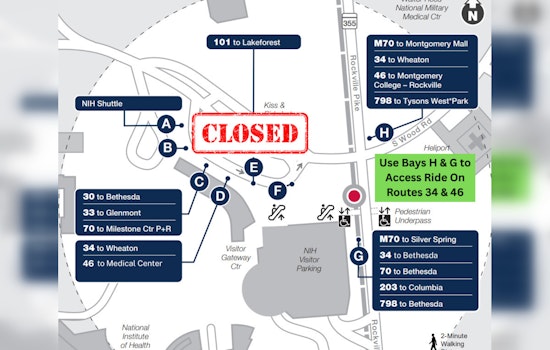 Montgomery County Announces Ride On Bus Schedule Changes on Sundays Due to Metrorail Construction