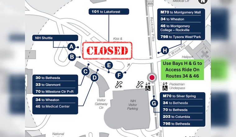 Montgomery County Announces Ride On Bus Schedule Changes on Sundays Due to Metrorail Construction