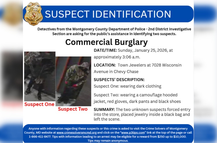 Montgomery County Detectives Seek Public Tips in Daytime Commercial Burglary Case; Surveillance Video Released