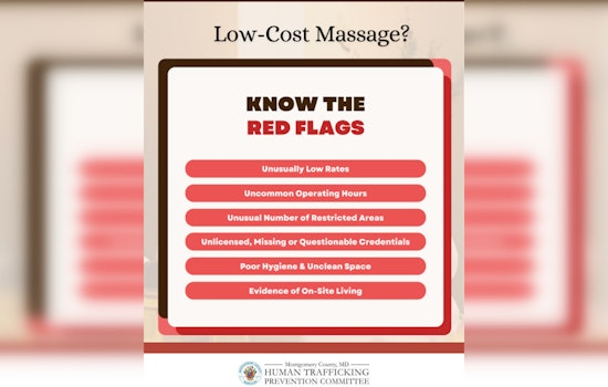Montgomery County Launches "Look Before You Book" Campaign to Counter Illegal Massage Businesses and Human Trafficking