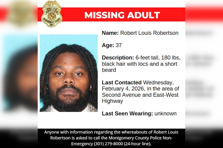 Montgomery County Police Seek Public's Help to Locate Missing 37-Year-Old Robert Louis Robertson
