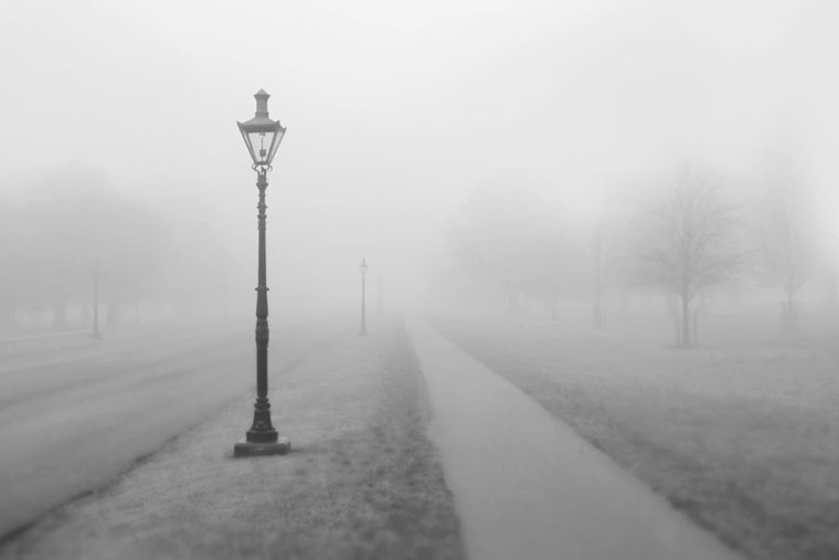 Motor City Crawls Through Soup-Thick Fog As Rain Moves In