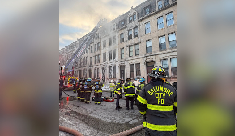 Mount Vernon Inferno Erupts on St. Paul Street Near Penn Station