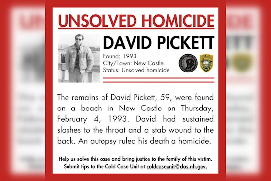 New Hampshire State Police Seek Public Aid in 1993 Cold Case Murder of David Pickett in New Castle