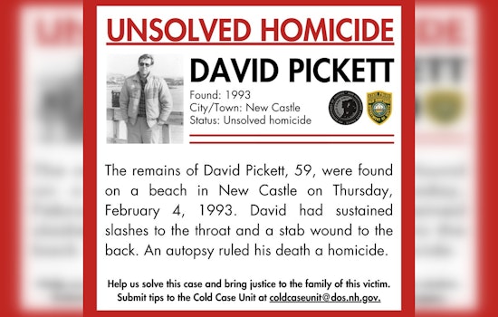 New Hampshire State Police Seek Public Aid in 1993 Cold Case Murder of David Pickett in New Castle