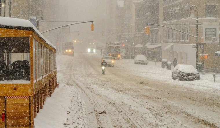 Nor'easter Bear Hugs New York City As Blizzard Warning Slams Commute