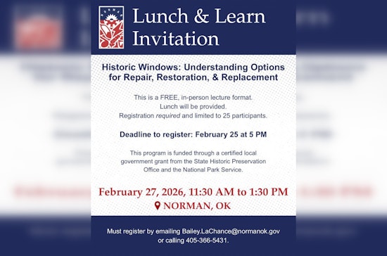 Norman Offers Free Historic Window Care Workshops for Residents and Property Owners