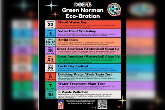 Norman's Green Norman Eco-bration Kicks Off on World Water Day with Nine Weeks of Sustainability Events