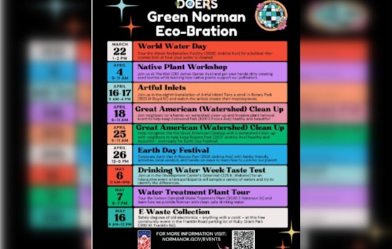 Norman's Green Norman Eco-bration Kicks Off on World Water Day with Nine Weeks of Sustainability Events