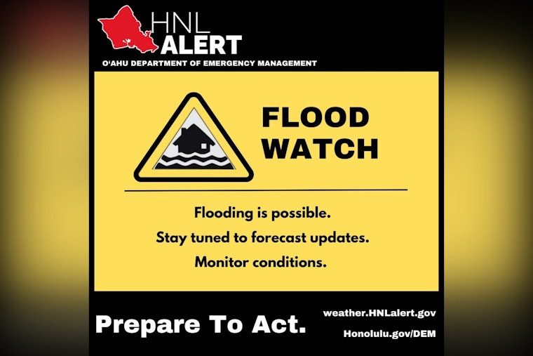 Oahu On Edge as Flood Watch Sounds Island Alarm