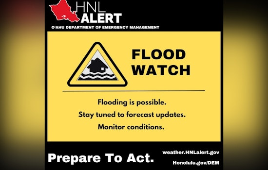 Oahu On Edge as Flood Watch Sounds Island Alarm