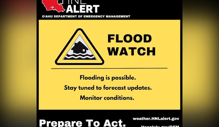 Oahu On Edge as Flood Watch Sounds Island Alarm