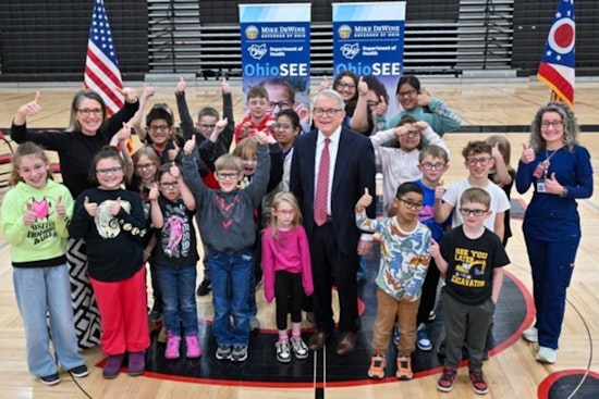 Ohio Governor DeWine Advocates for Student Vision Care with OhioSEE Initiative at Spencerville Elementary