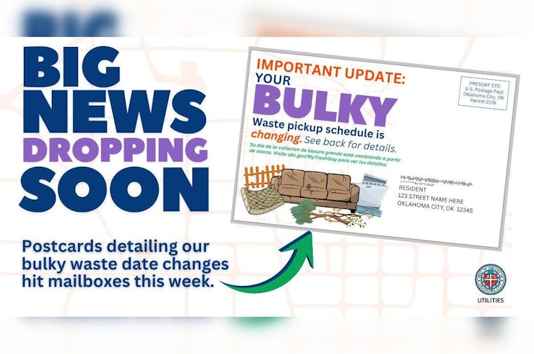 Oklahoma City Alerts Residents to Upcoming Bulky Trash Collection Schedule Changes