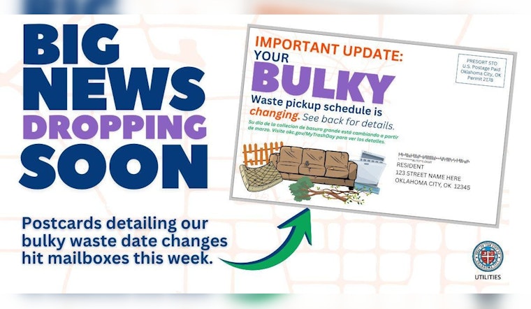 Oklahoma City Alerts Residents to Upcoming Bulky Trash Collection Schedule Changes