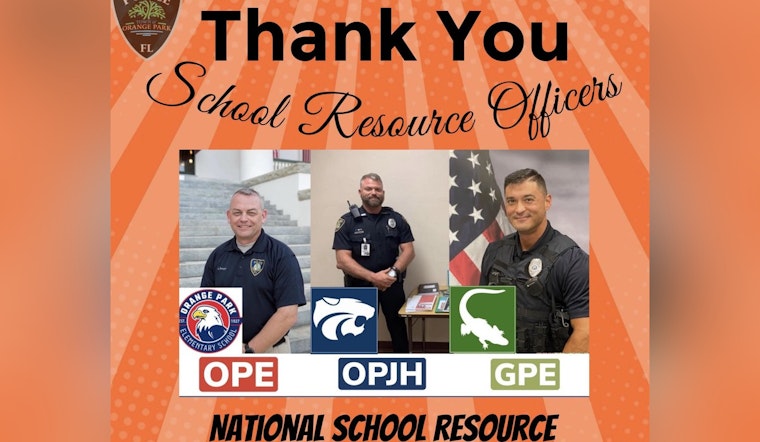 Orange Park Police Department Celebrates School Resource Officers on National Appreciation Day