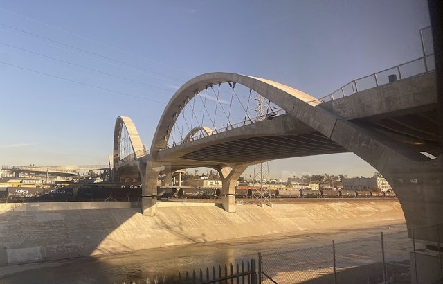 Outlaw Fireworks Turn L.A.'s 6th Street Bridge Into Late-Night Spectacle