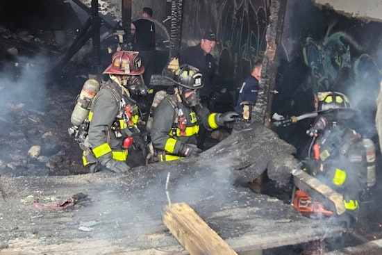 Overnight Blaze Guts Speedway Pedestrian Bridge By Harding Street Exit