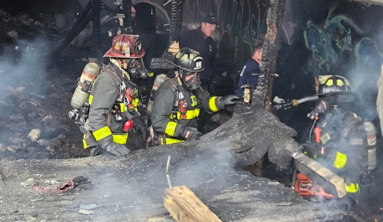 Overnight Blaze Guts Speedway Pedestrian Bridge By Harding Street Exit