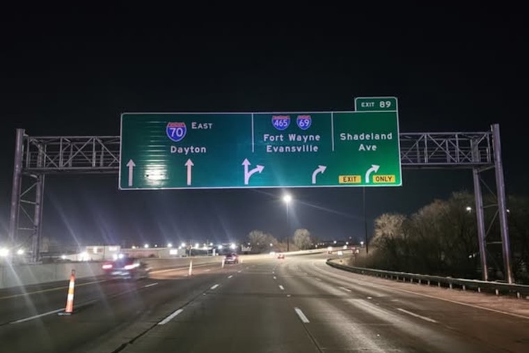 Overnight Roadwork Scheduled on I-70, INDOT Announces Lane and Ramp Closures in East Central Indiana