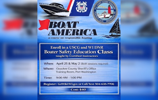 Ozaukee County Sheriff’s Office Announces Boating Safety Class for Spring Season