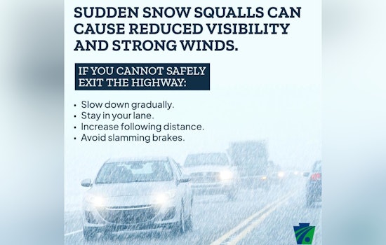 Pa. Snow Squalls Can Turn Your Commute Into a 'Mini Blizzard' Nightmare