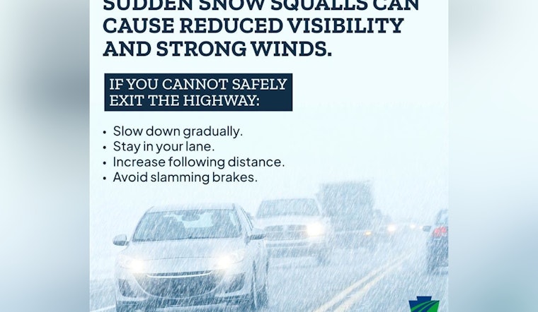 Pa. Snow Squalls Can Turn Your Commute Into a 'Mini Blizzard' Nightmare