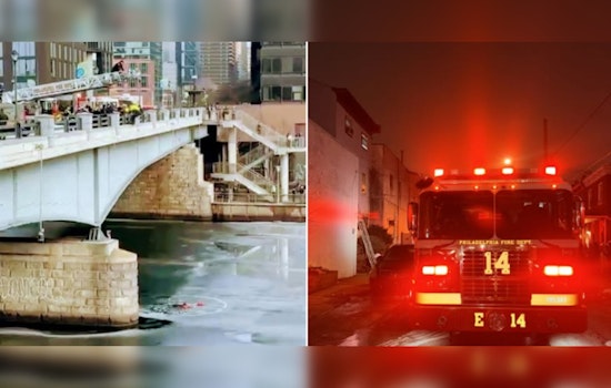 Philadelphia Fire Department Heroes Rescue Three Individuals in Dramatic River and House Fire Operations