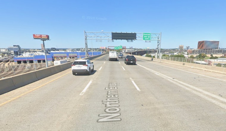 Pickup Truck Teeters on Edge of Zakim Bridge in Boston After Swerving to Avoid Incident