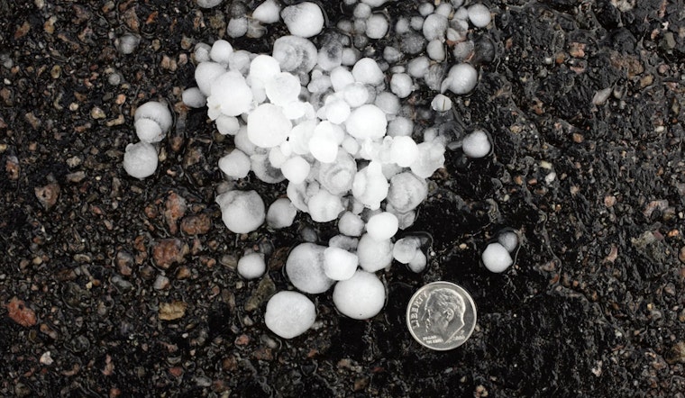 Ping-Pong Hail Hammers Jasper, Shuts Down Highway 136