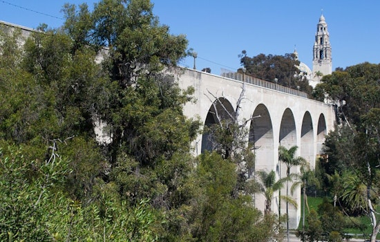 Predawn Blaze Inside Cabrillo Bridge Rattles Balboa Park